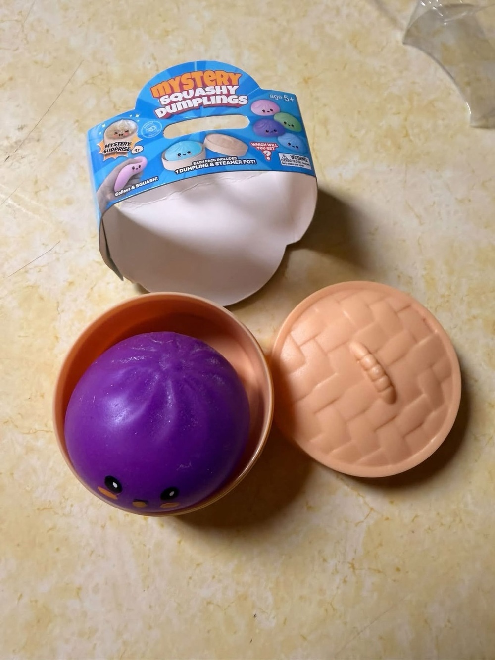Mini squashy dumpling purple